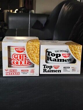 (SET of 2) New Nissin Top Ramen Cup Noodles Party Bowls